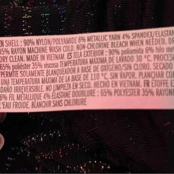 Forever 21 Sparkly Jewel Tone Striped Cropped Cami, Small - Picture 7 of 8